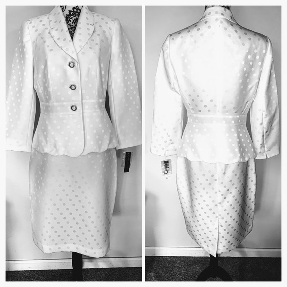 🌺JOHN MEYER🌺LILY WHITE SKIRT SUIT🌺🌺 - Picture 2 of 8